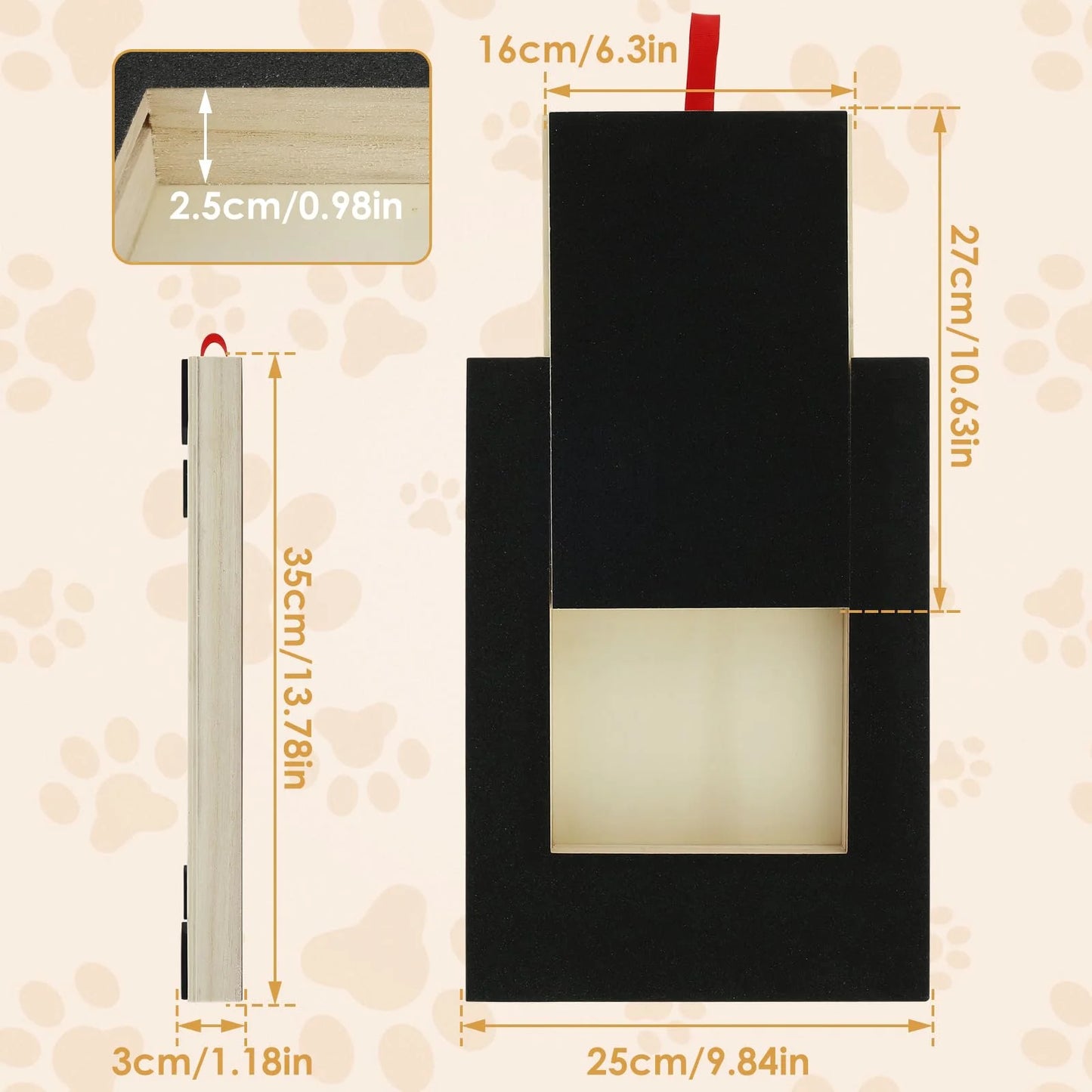 Dog Scratching Board with Treat Box,Dog Scratch Pad for Nails with Free Replacement File,Dog Nail File Board with Handle and Anti-Slip Pads