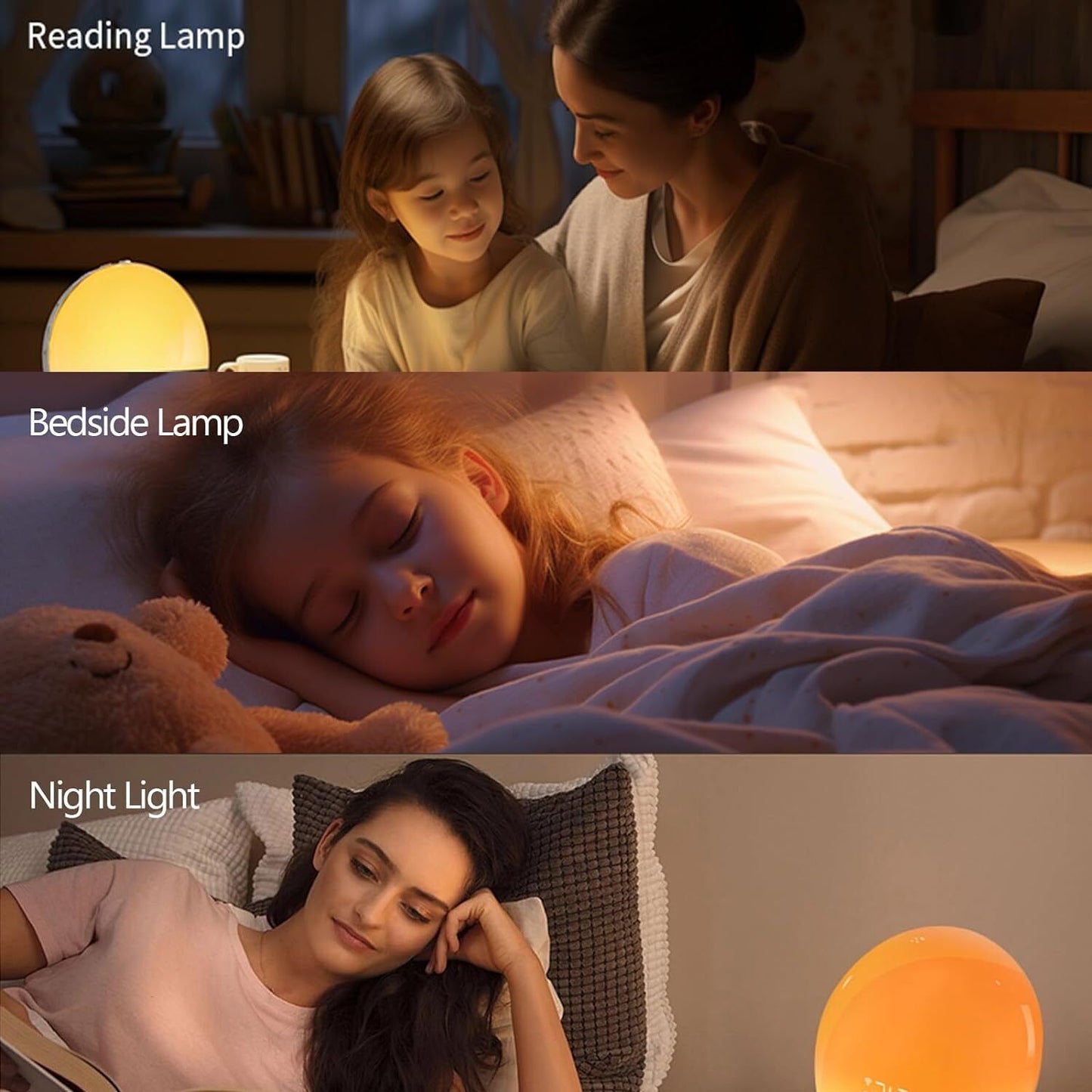 Wake up Light Sunrise Alarm Clock, Sleep Sound Machine Night Light, Smart Alarm