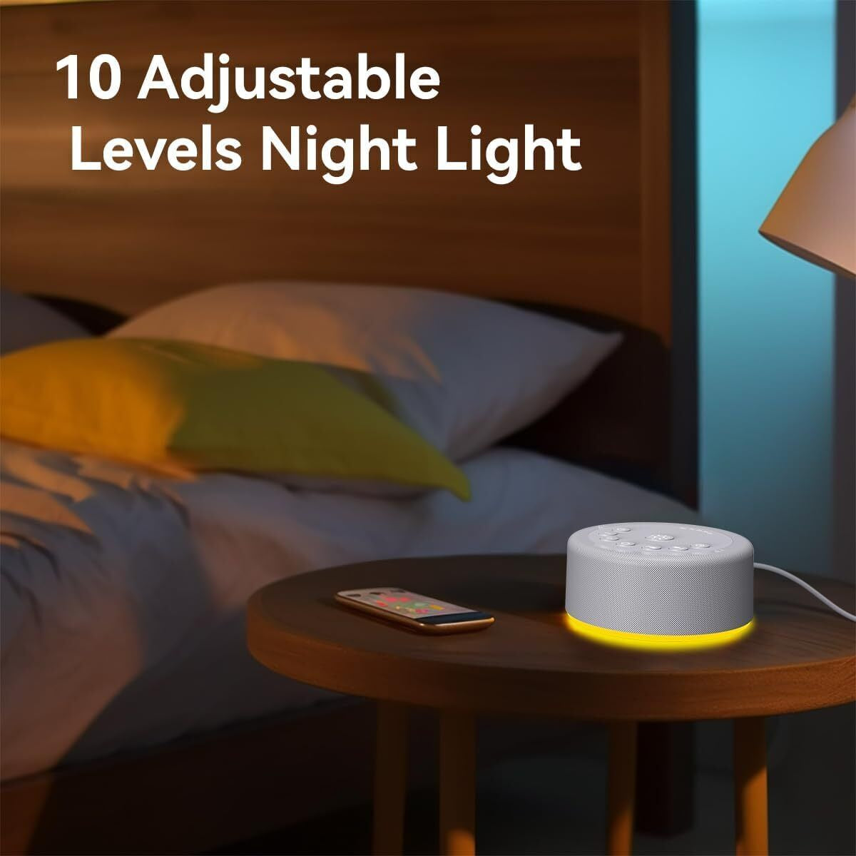 Sleep Sound Machine White Noise Machine 30 Non Looping Sounds Night Light Colors